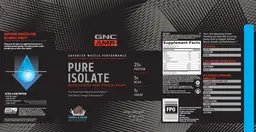 Label for Pure Isolate Cookies & Cream