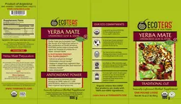 Label for Yerba Mate Unsmoked Leaf & Stem