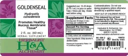 Label for Goldenseal