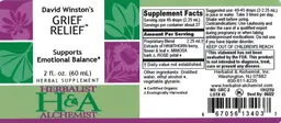 Label for David Winston's Grief Relief
