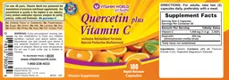 Label for Quercetin Plus Vitamin C