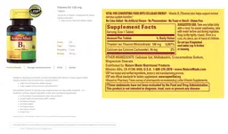 Label for Vitamin B1 100 mg