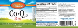 Label for Co-Q10 30 mg