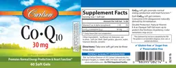 Label for Co-Q10 30 mg