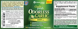 Garlic Fresh Odorless Garlic 1000 mg