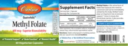 Label for Methyl Folate 400 mcg