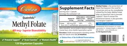 Label for Methyl Folate 400 mcg