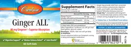 Label for Ginger ALL