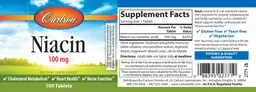 Label for Niacin 100 mg