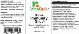 Label for Super Immunity Shot