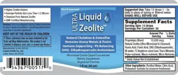 Label for Ultra Liquid Zeolite