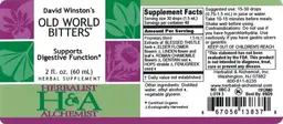 Label for David Winston's Old World Bitters