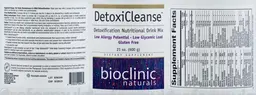 Label for DetoxiCleanse