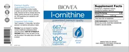Label for L-Ornithine 667 mg