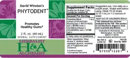 Label for David Winston's Phytodent