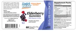 Label for Elderberry Gummies Berry Blast