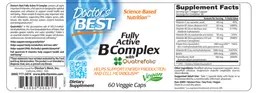 Label for Fully Active B Complex with Quatrefolic