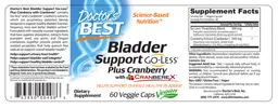 Label for Bladder Support Go-Less plus Cranberry with Cranberex