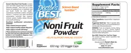Label for Noni Fruit Powder 650 mg
