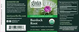 Label for Burdock Root