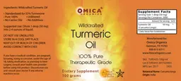 Label for Wildcrafted Turmeric Oil