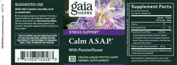 Label for Calm A.S.A.P.