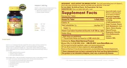 Label for Chewable Vitamin C 500 mg Orange