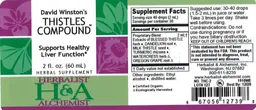 Label for David Winston's Thistles Compound