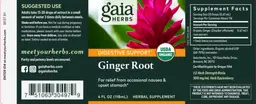 Label for Ginger Root