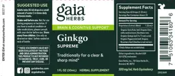 Label for Ginkgo Supreme