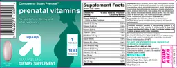 Label for Prenatal Vitamins