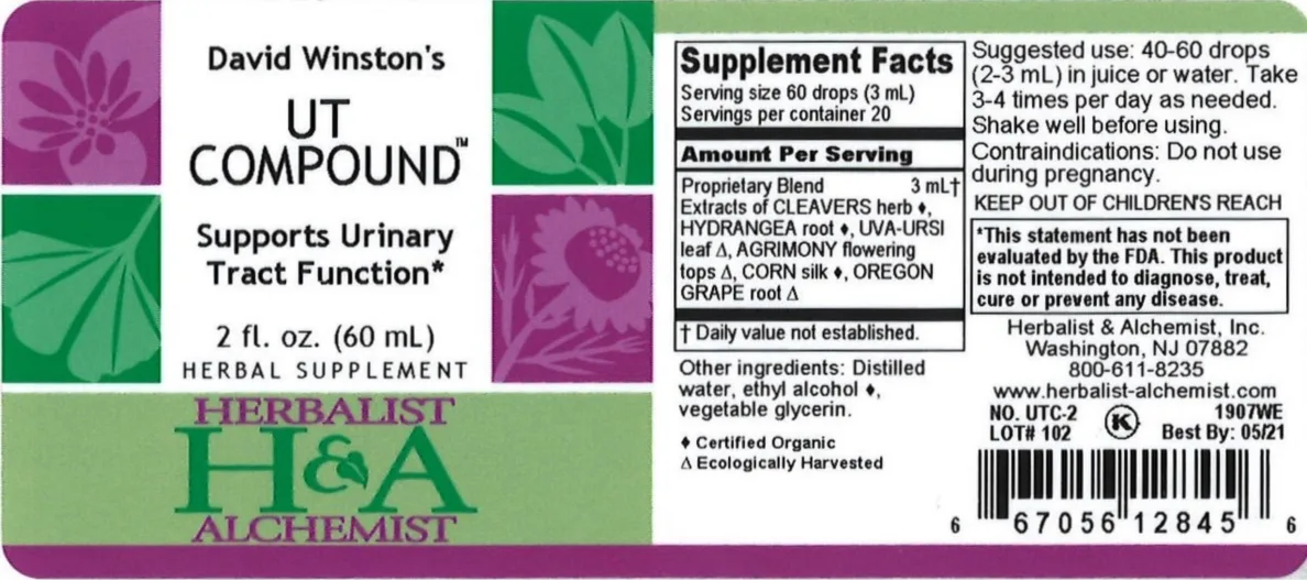 Label for David Winston's UT Compound