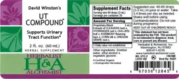 Label for David Winston's UT Compound