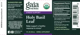 Label for Holy Basil Leaf