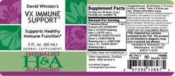 Label for David Winston's VX Immune Support