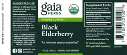 Label for Black Elderberry