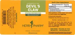 Label for Devil's Claw