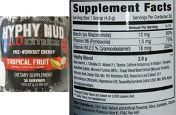 Label for Hyphy Mud 2.0 Extreme Tropical Fruit