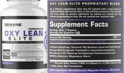 Label for Oxy Lean Elite