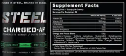 Label for Charged-AF Kiwi Strawberry