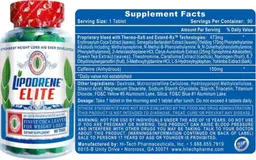 Label for Lipodrene Elite