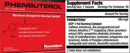 Label for Phenbuterol