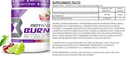 Label for Burn Black Cherry Limeaid