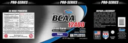 Label for Instantized BCAA 12400 Grape