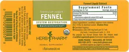 Label for Fennel