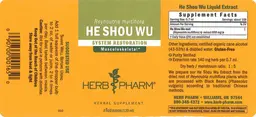 Label for He Shou Wu