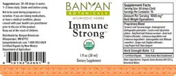 Label for Immune Strong