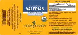 Label for Valerian