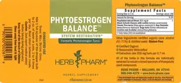 Label for Phytoestrogen Balance