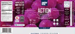 Label for Action Natural Grape Flavor